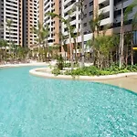 Piscine Bras Resort Ap 2 Dorm E Terraco Gourmet 104Mv